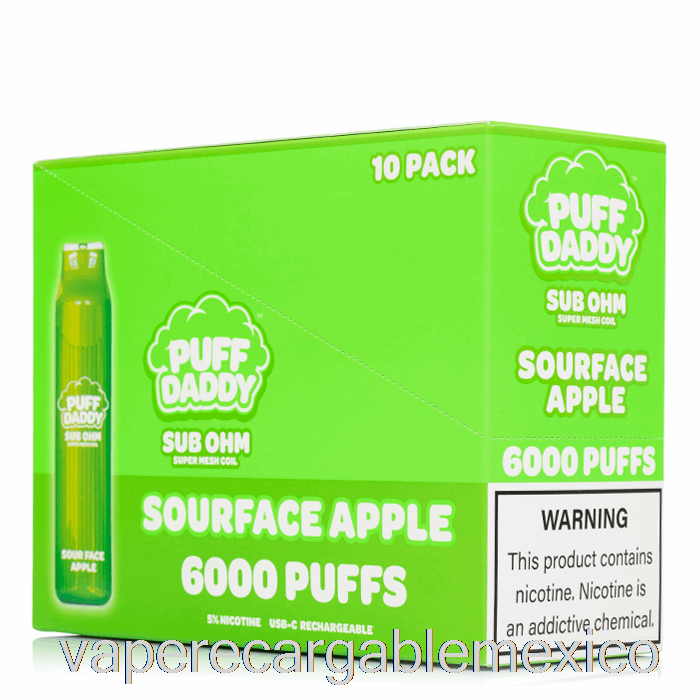 Vape Recargable [paquete De 10] Puff Daddy 6000 Desechable